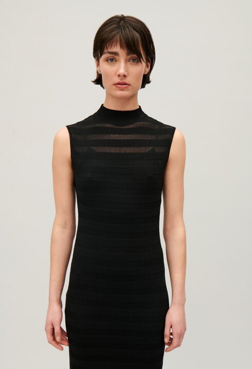 Robe longue tube noire