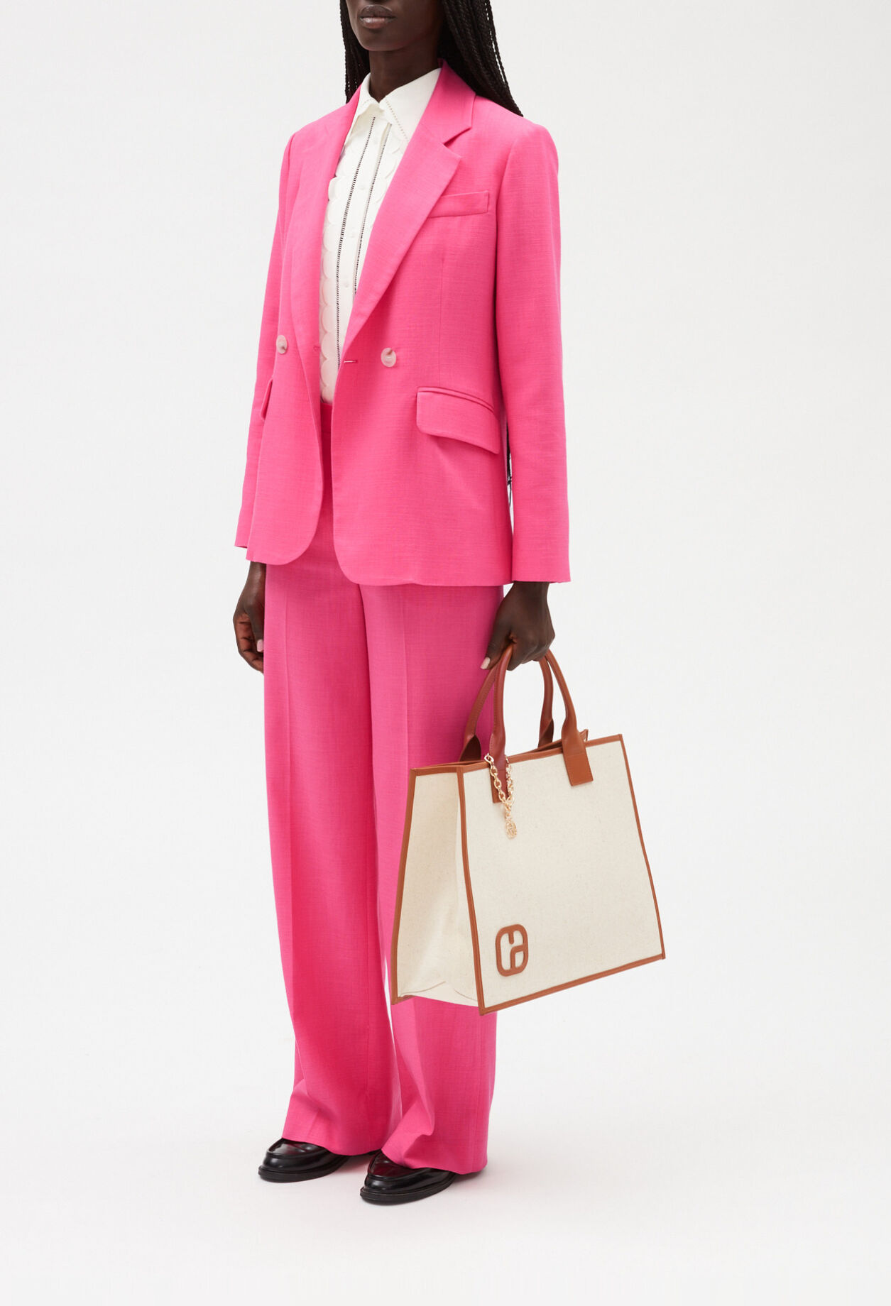 Veste tailleur rose