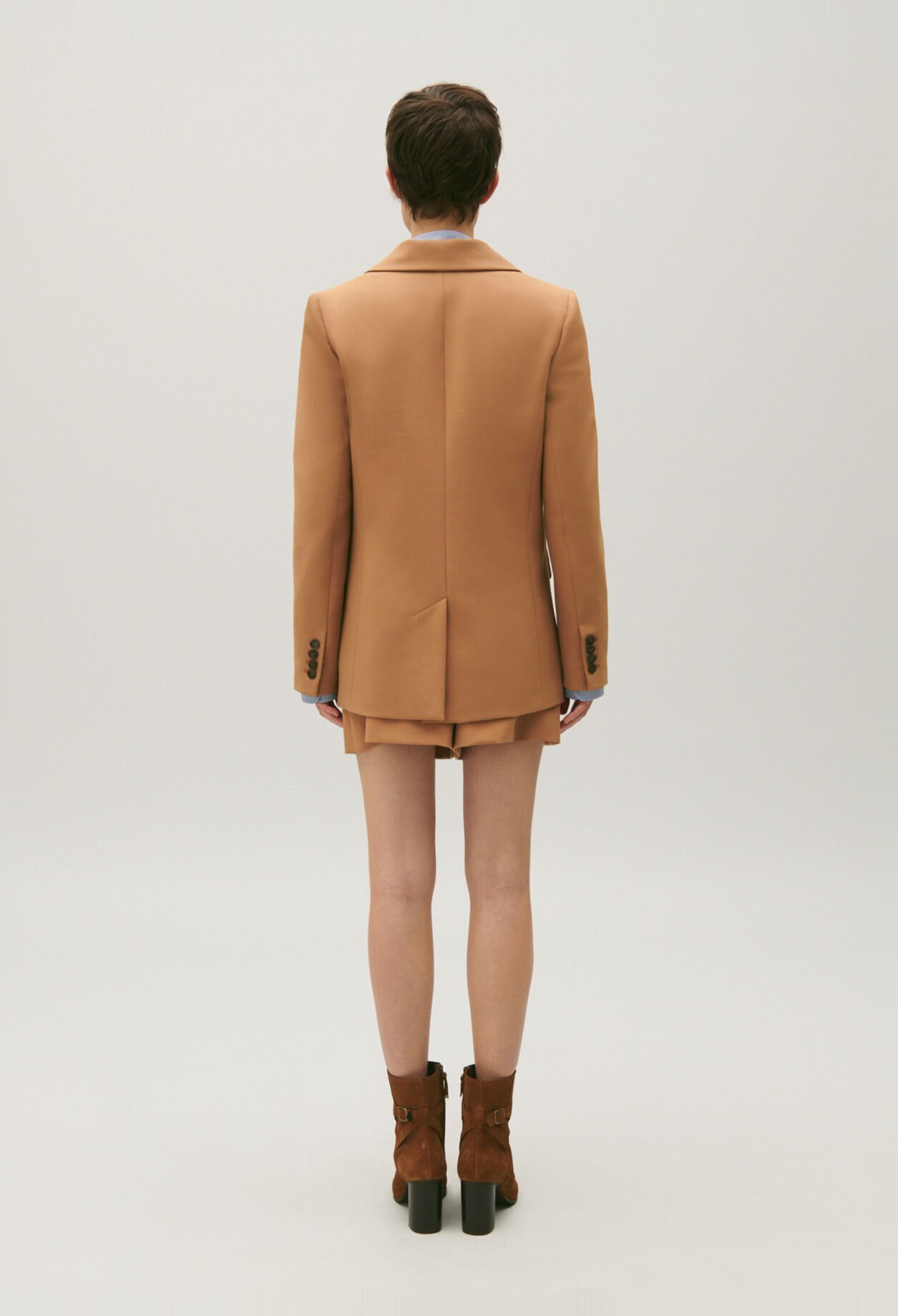 Veste tailleur camel