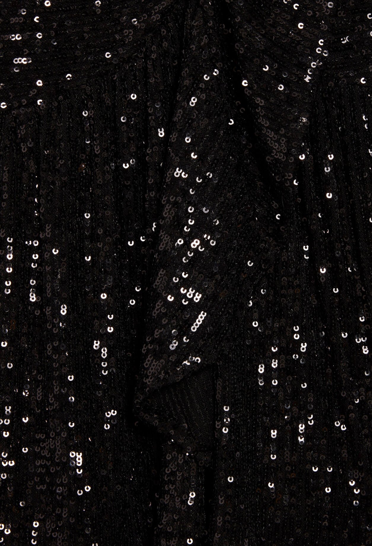 Robe courte sequins noire