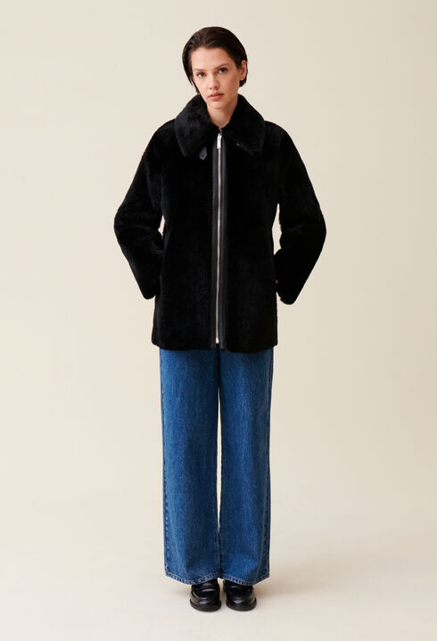 Manteau zippé réversible