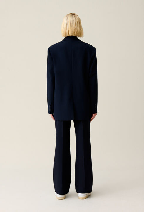 Veste tailleur oversize marine