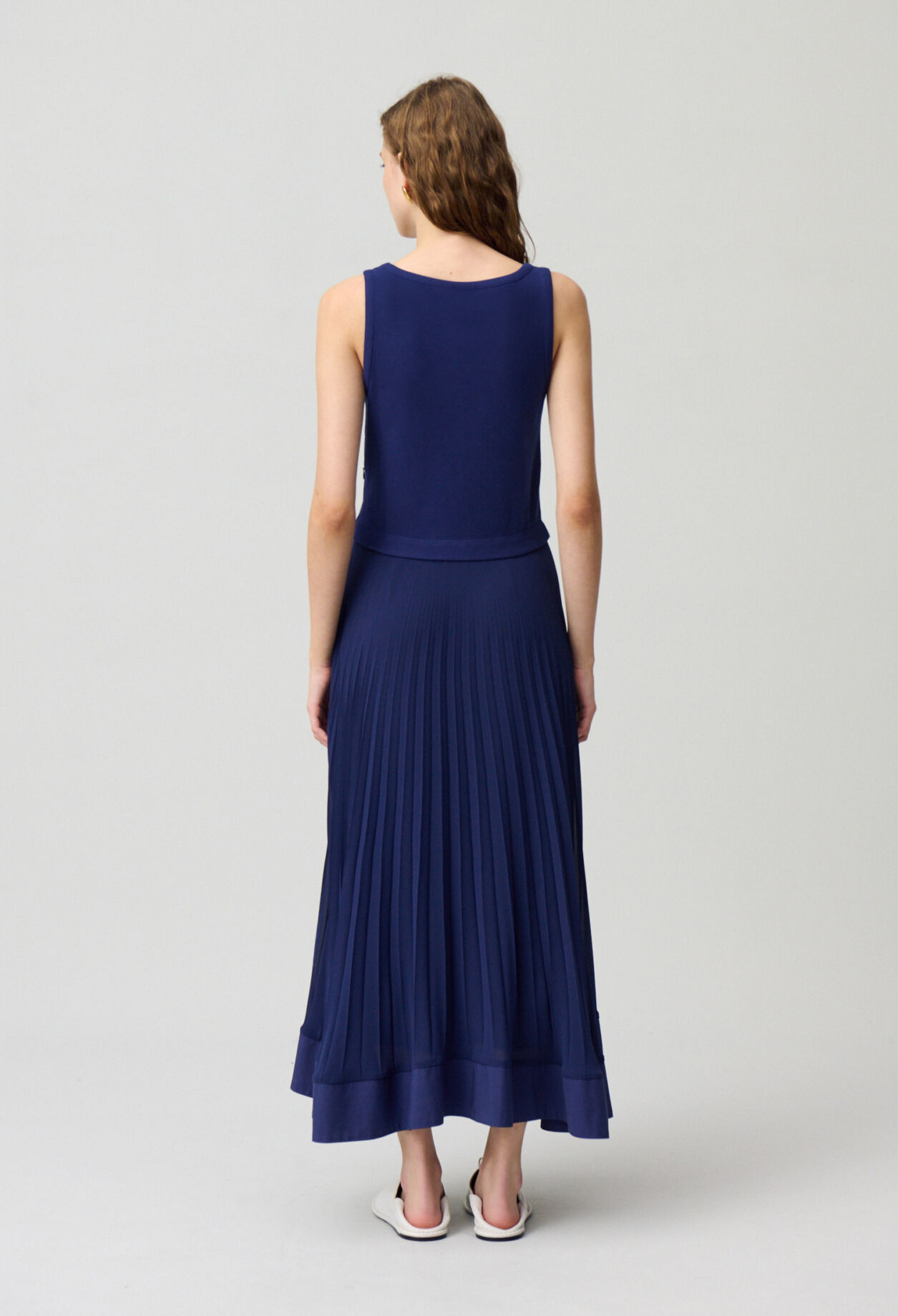 Robe longue trompe l'œil