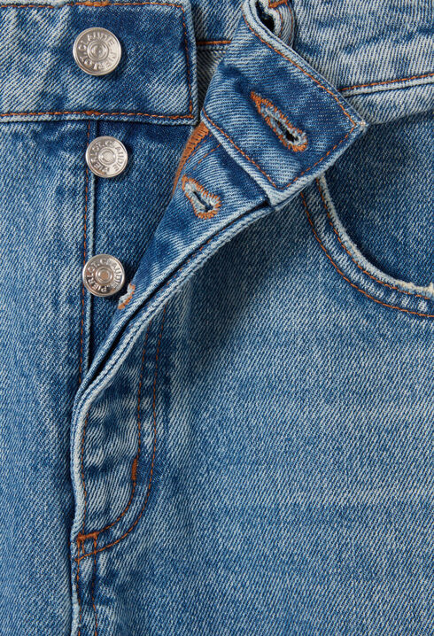 Jean denim droit large délavé