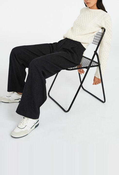 Pantalon de tailleur large