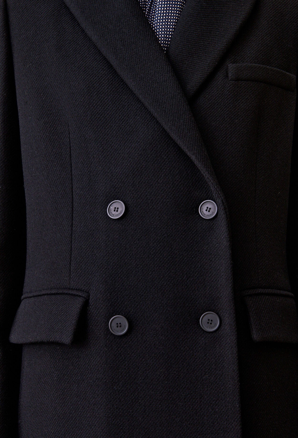 Manteau droit mi-long