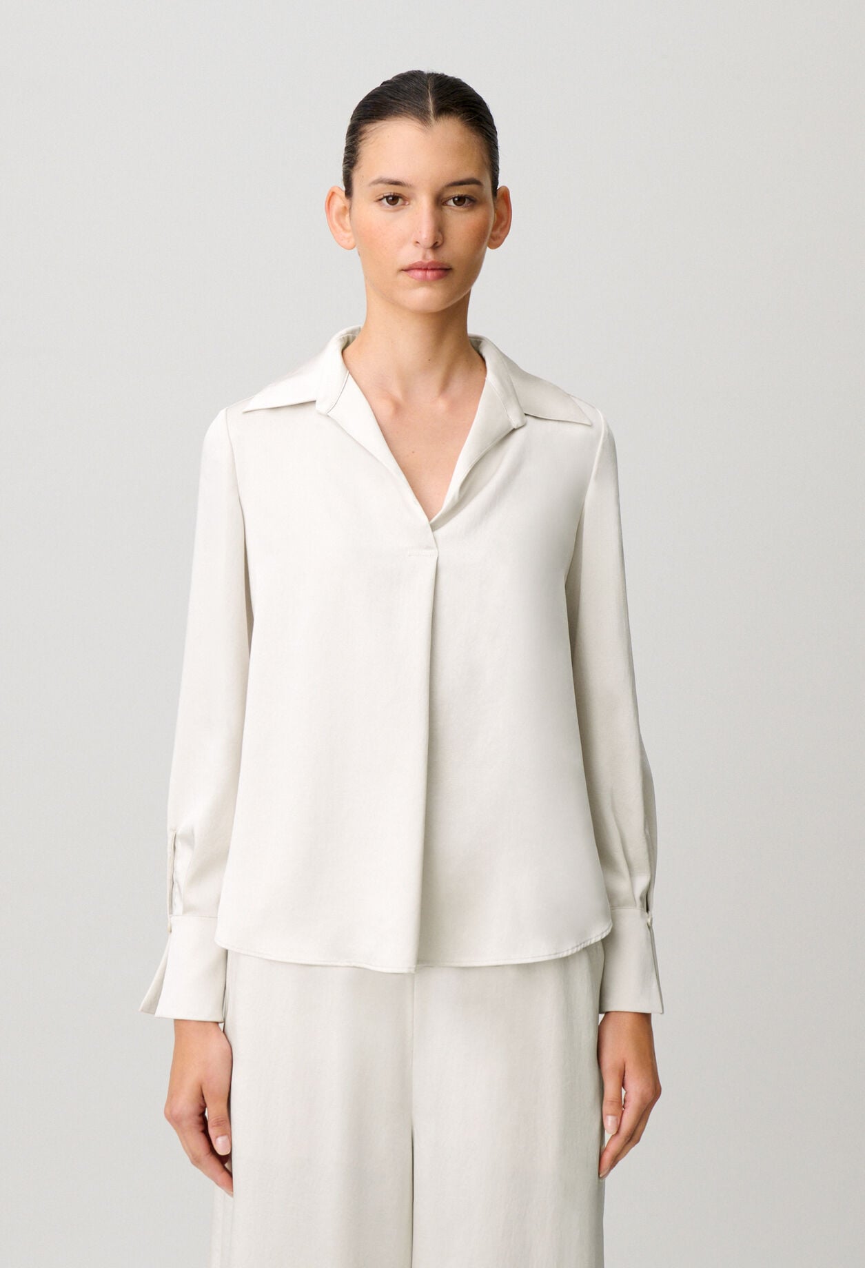 Blouse fluide col