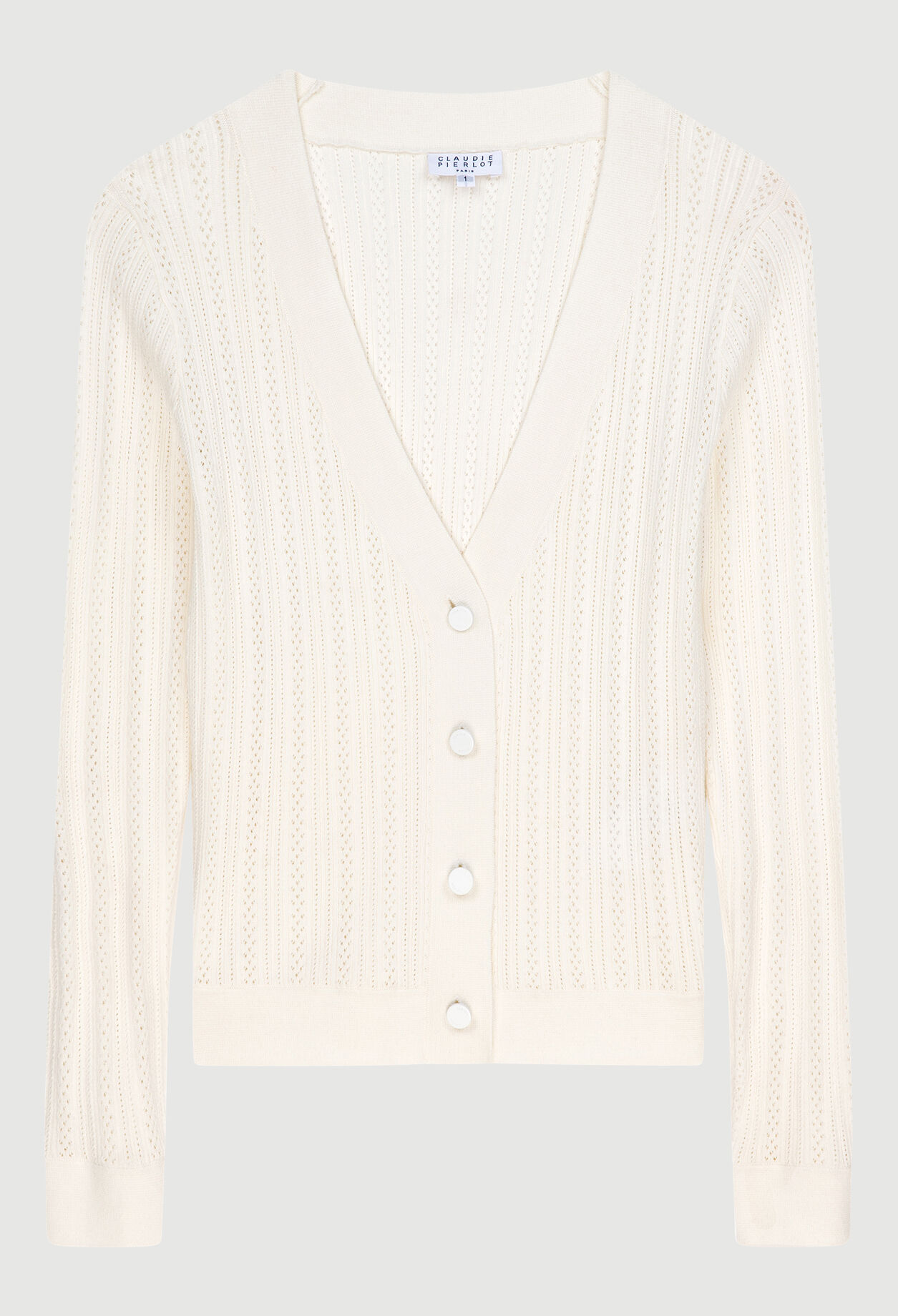 Cardigan en maille ajourée