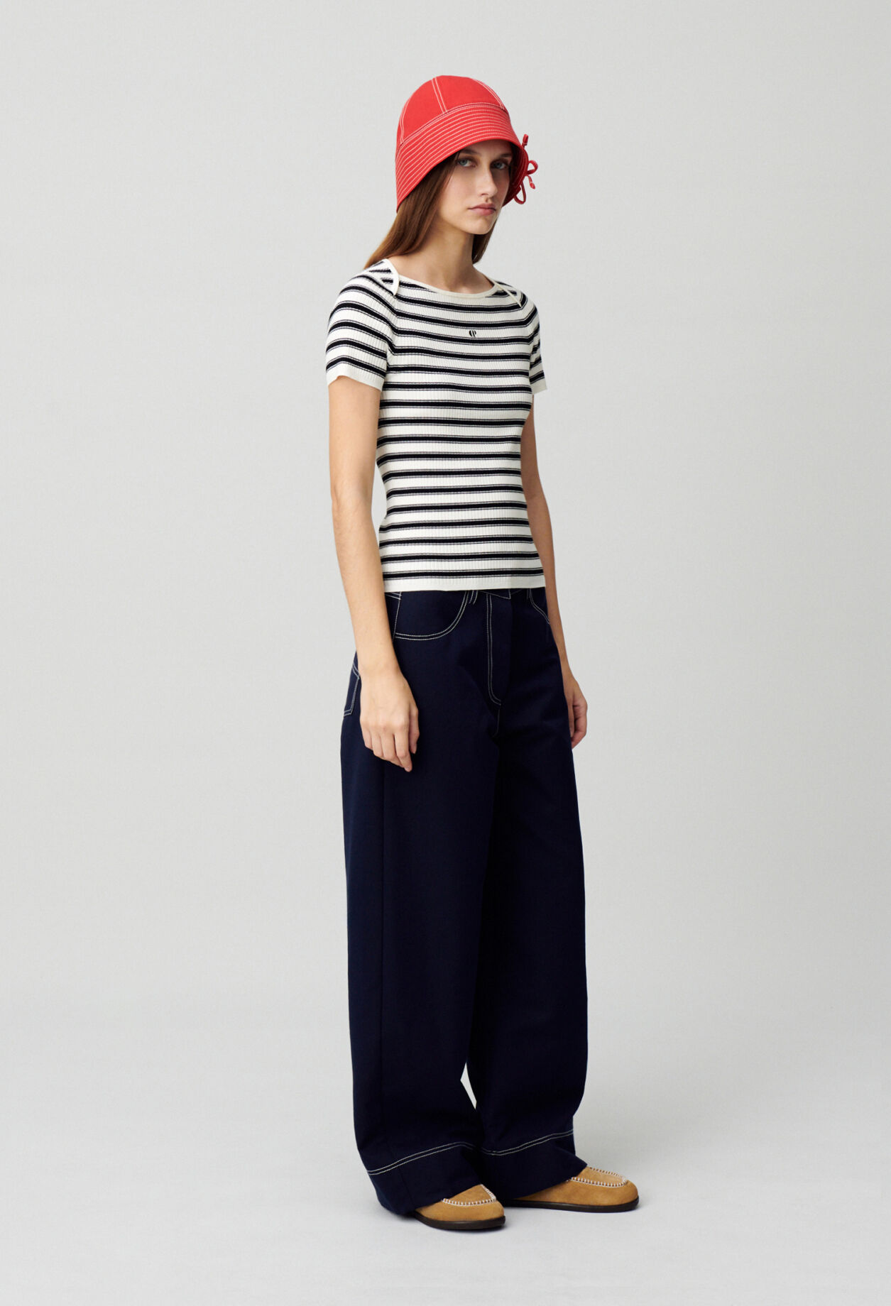 Top marinière maille fine