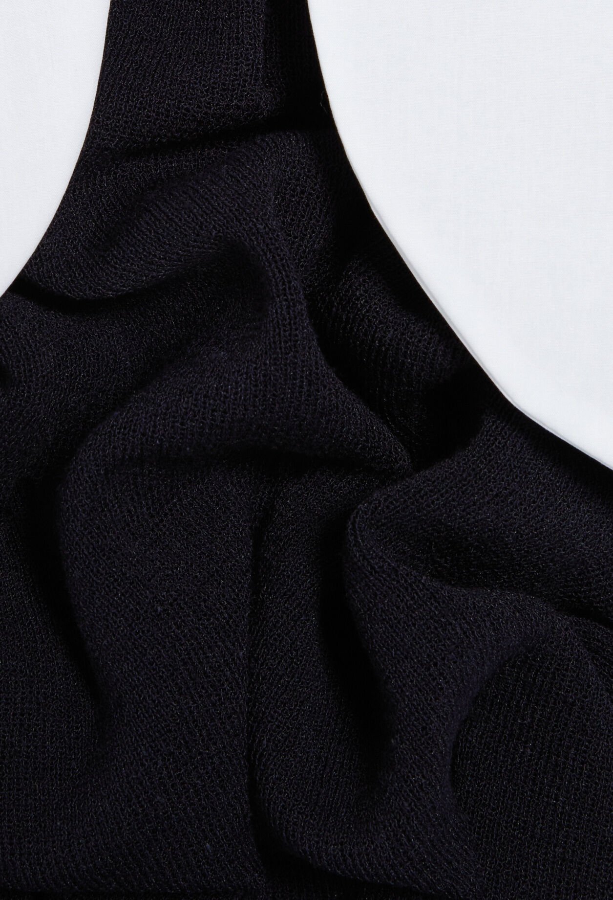 Robe courte maille marine