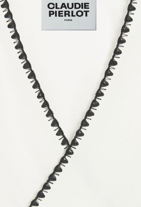 Blouse cache-cœur écrue