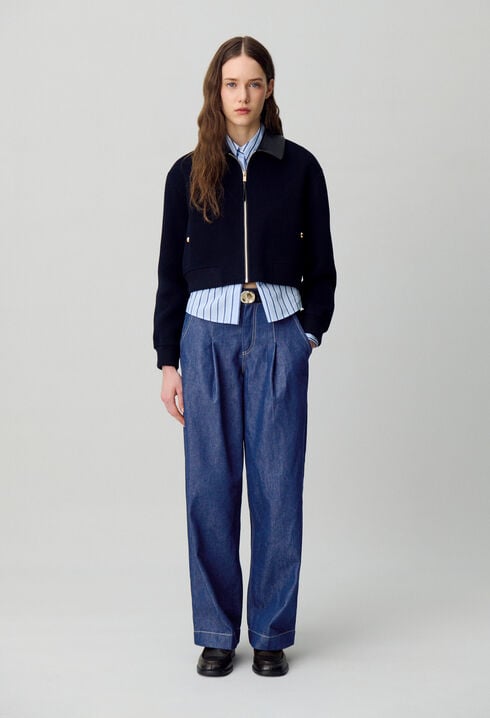 Jean denim brut droit