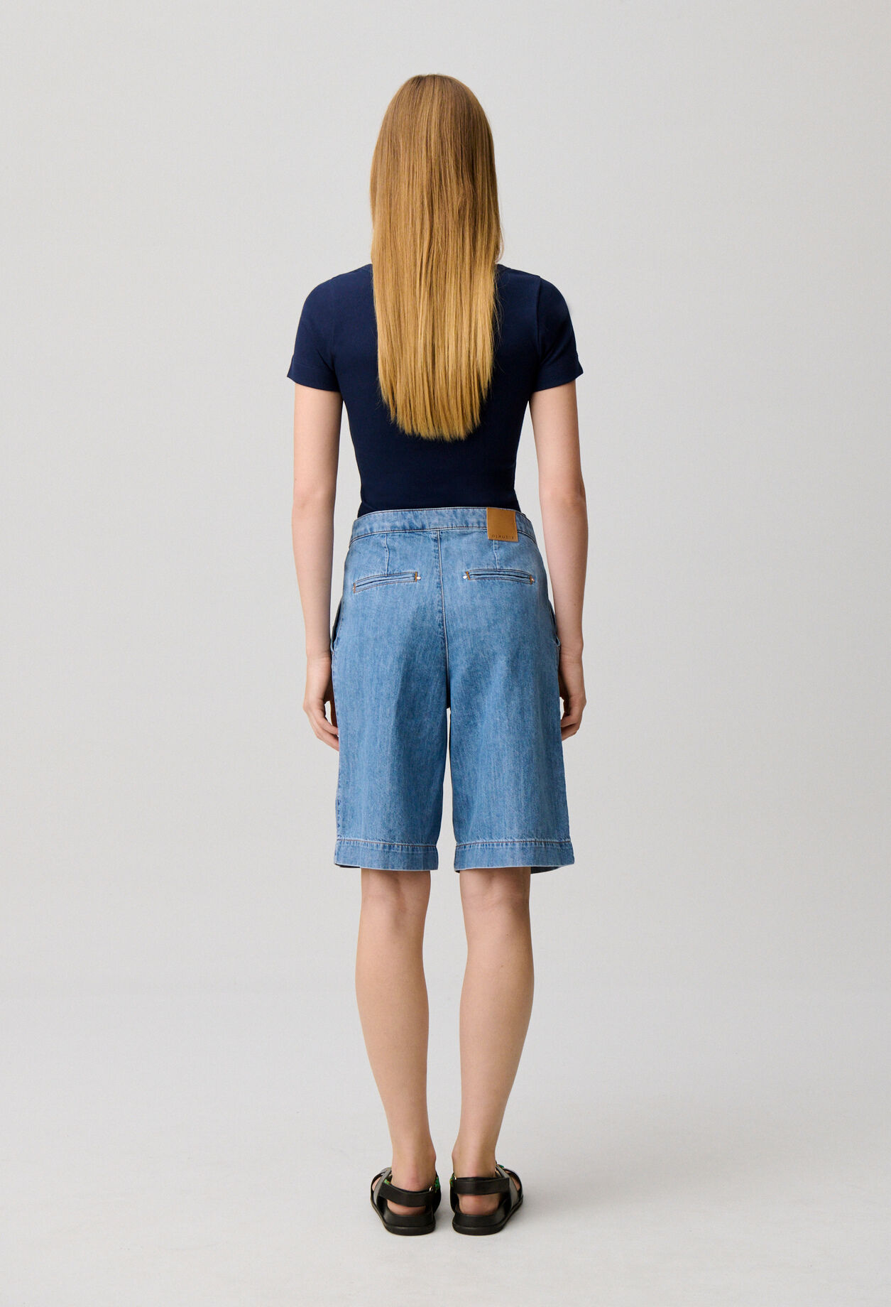 Short &agrave; pont denim