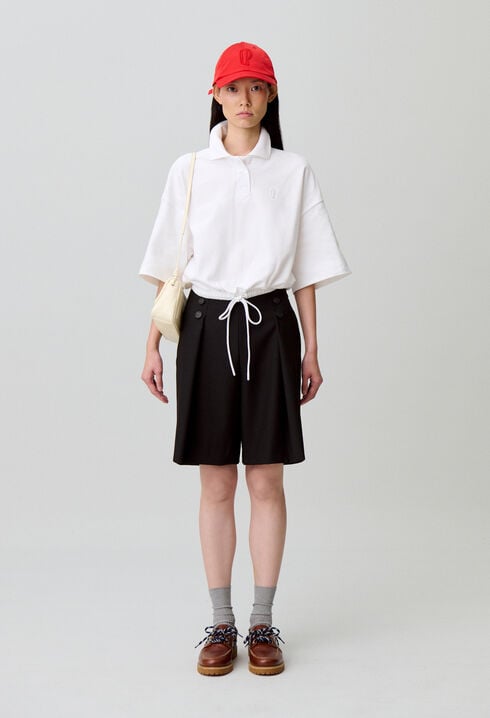 T-shirt coton col polo