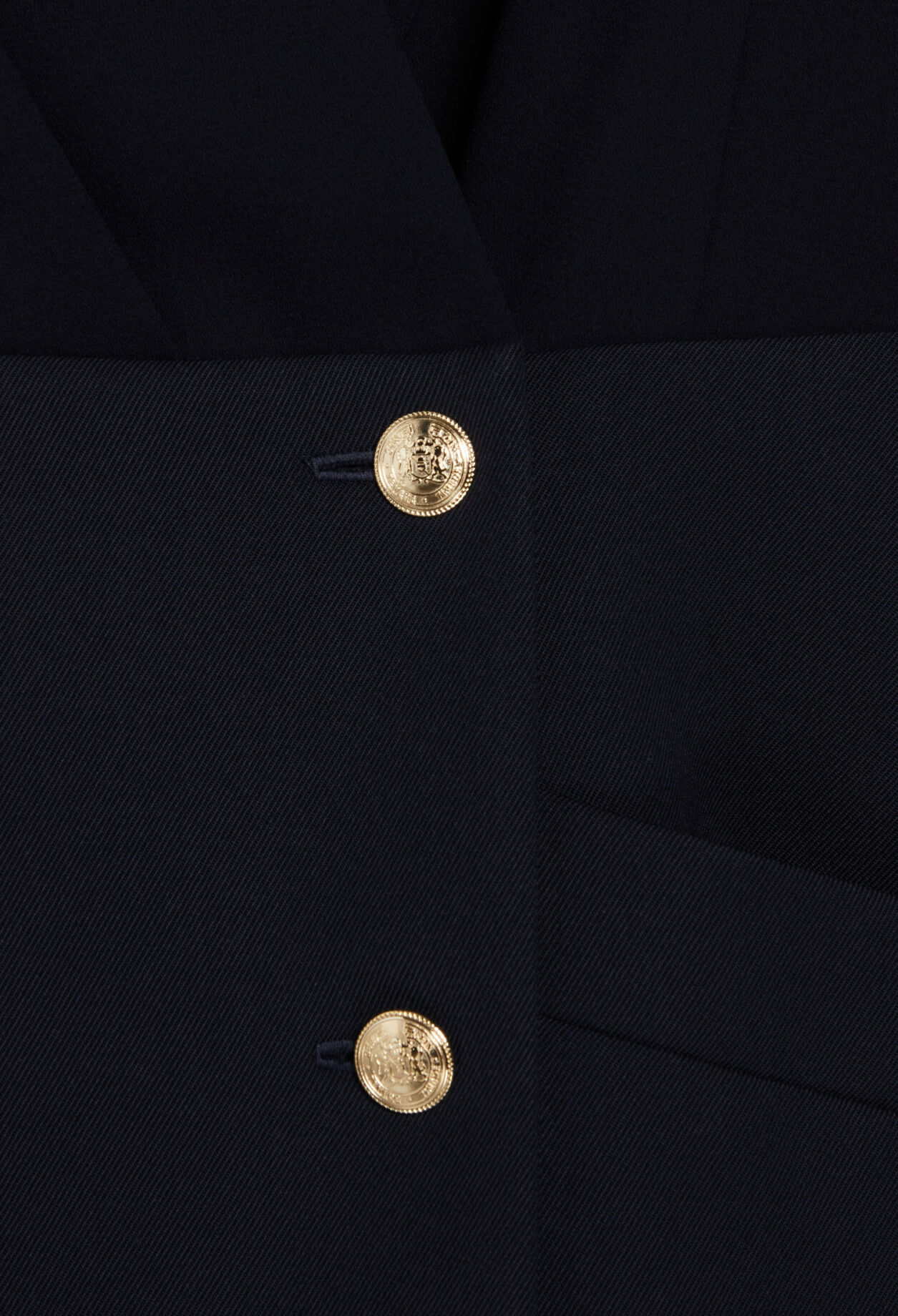 Robe courte bimatière marine