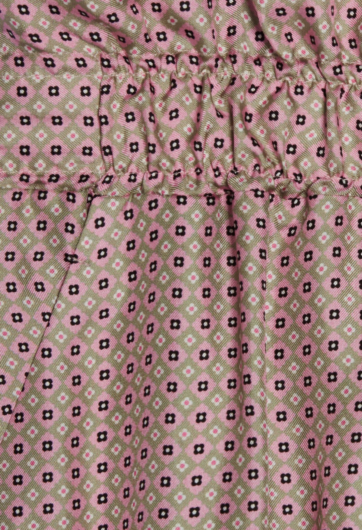 Pantalon large soie rose