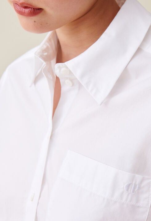 Chemise coton blanc 