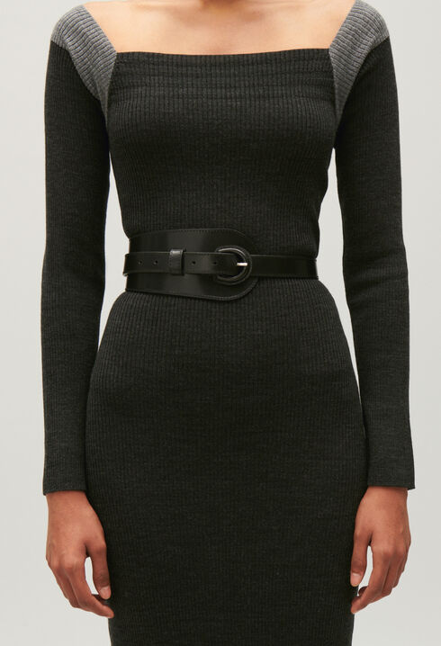 Ceinture cuir noir