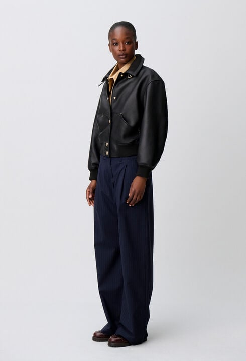 Blouson bomber cuir