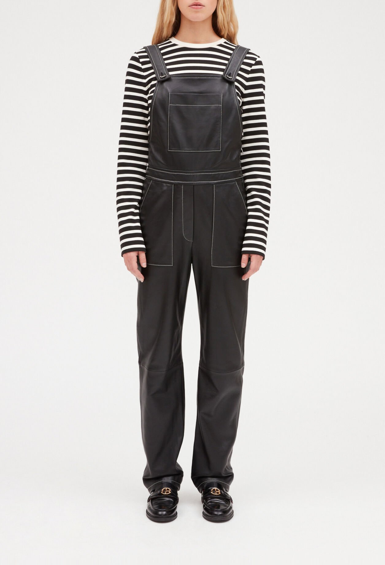 Salopette cuir