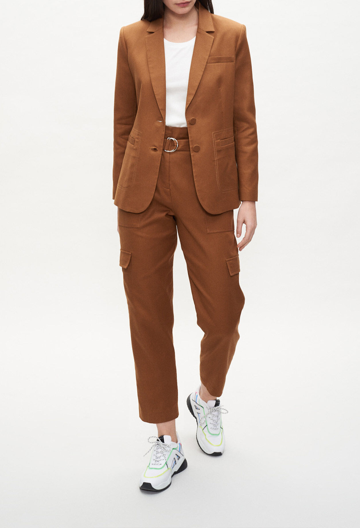 Veste de tailleur à surpiqûres