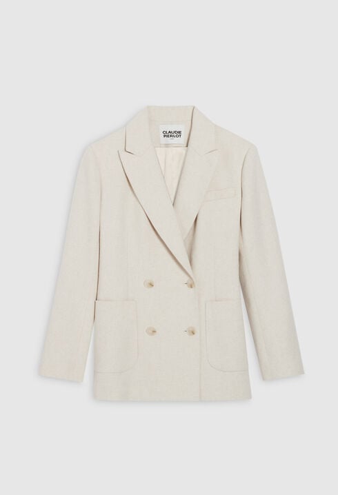 Veste tailleur beige