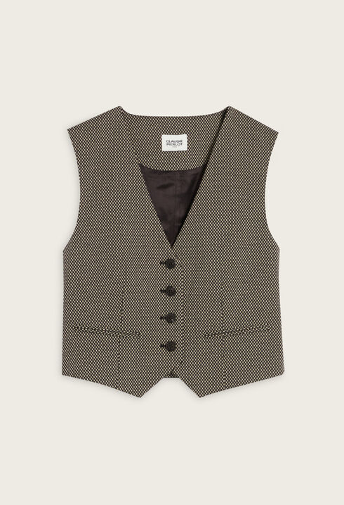 Gilet veston chocolat