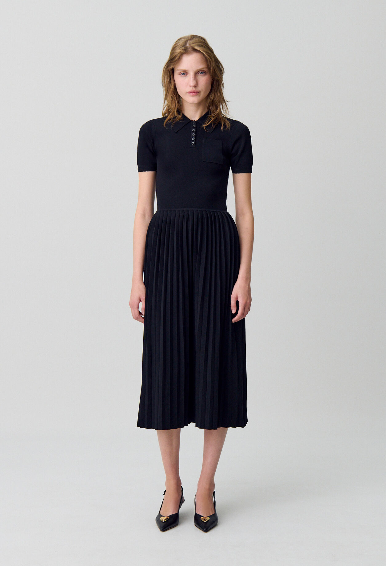 Robe midi maille fine