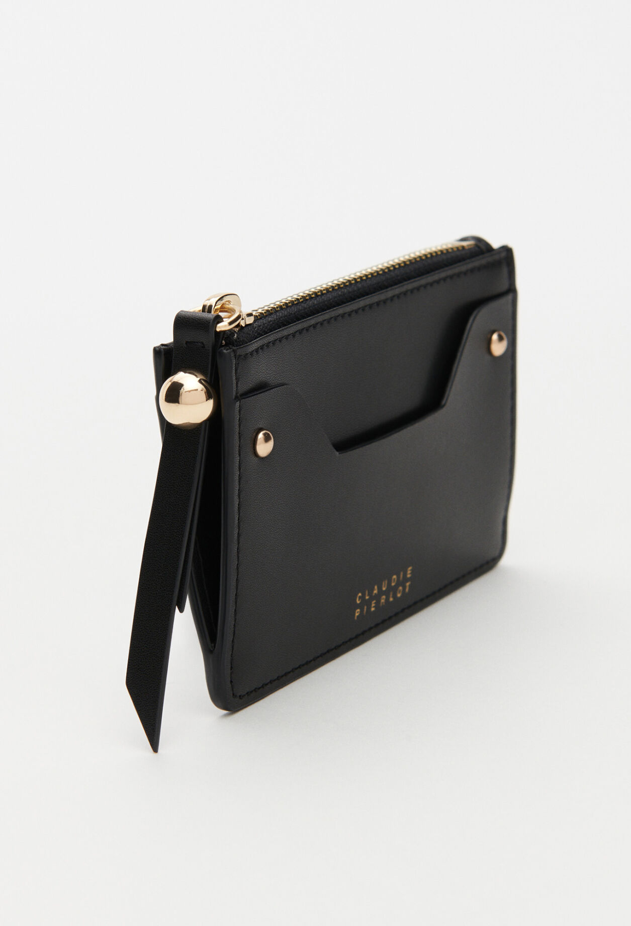 Porte-cartes zippé en cuir responsable