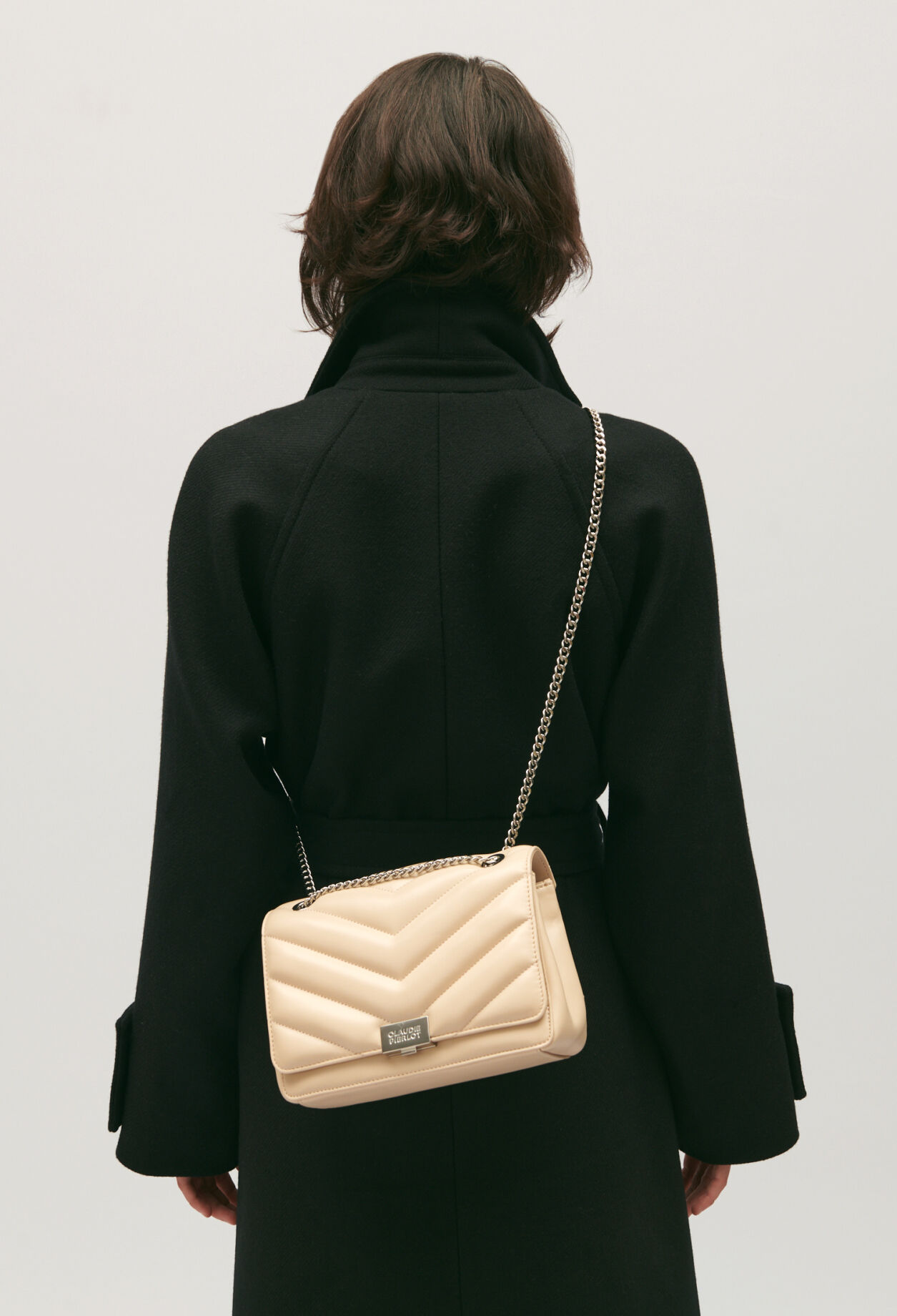 Sac Angeli chevron cuir