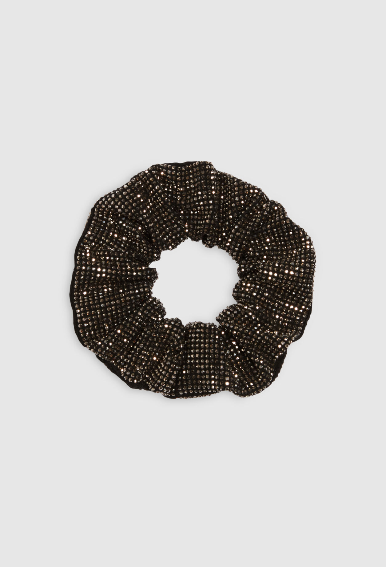 Chouchou argent à strass