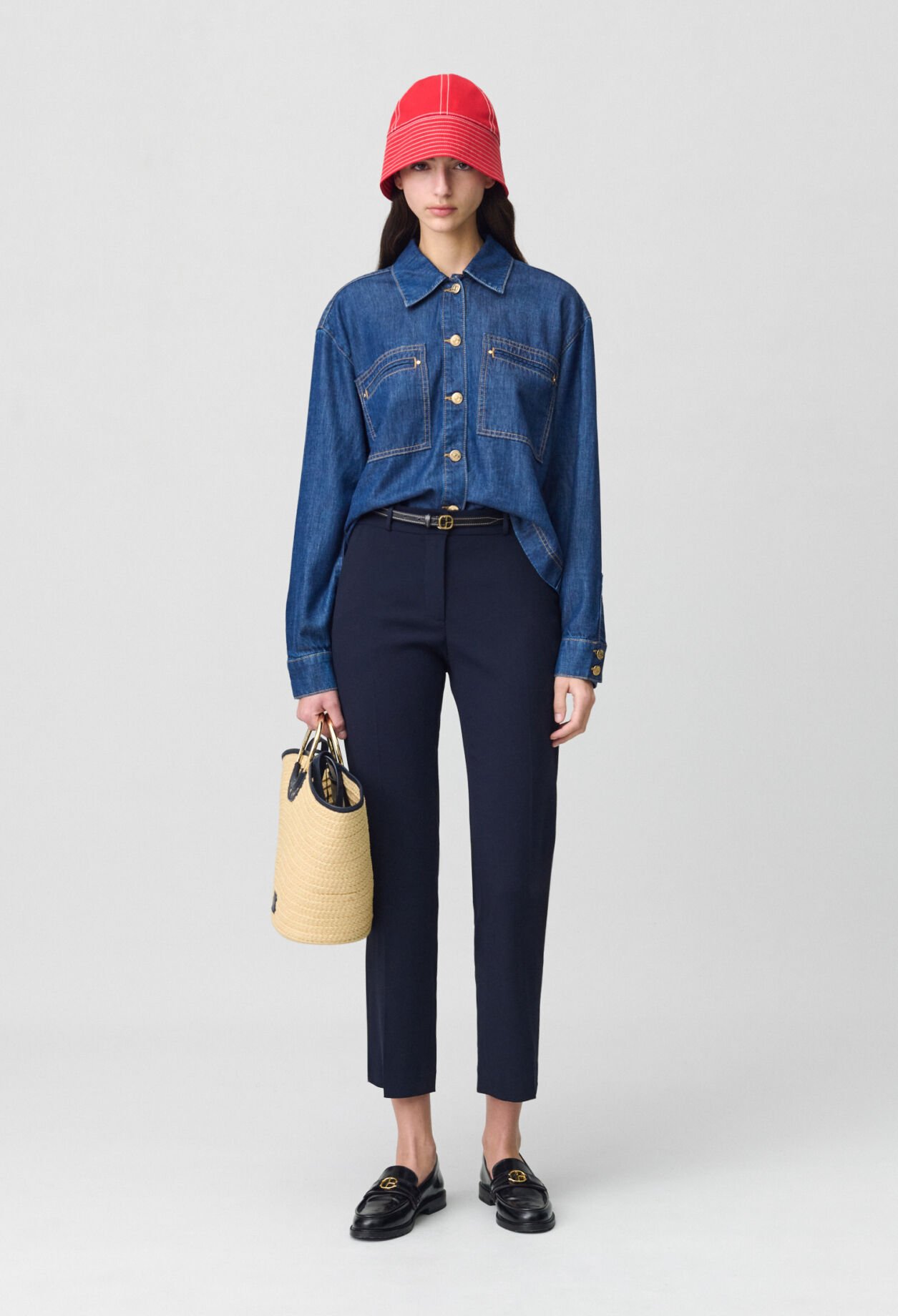 Pantalon tailleur cigarette