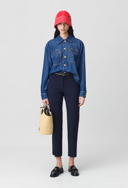 Pantalon tailleur cigarette