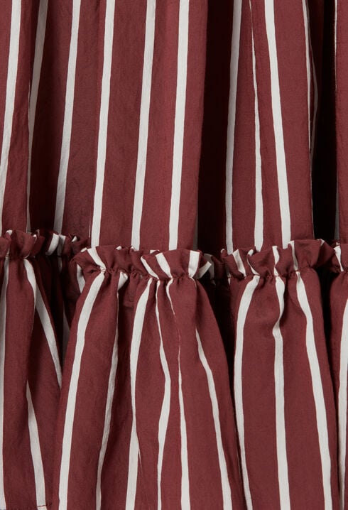 Jupe longue ray&eacute;e