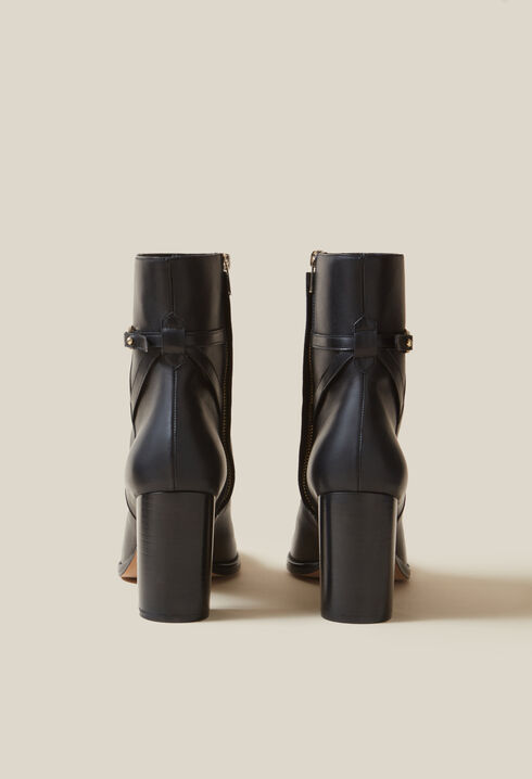 Bottines talons cuir vernis