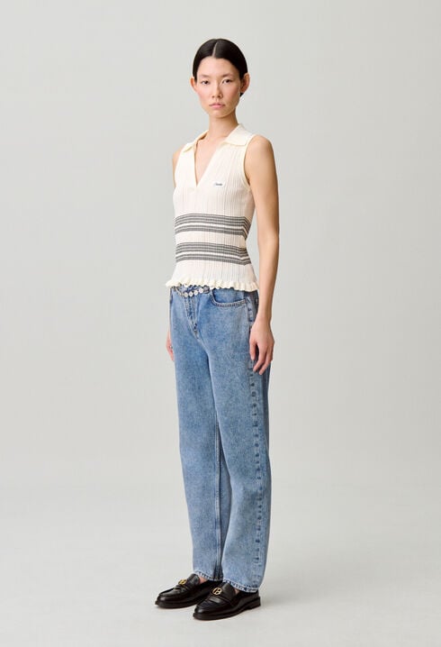 Top maille fine