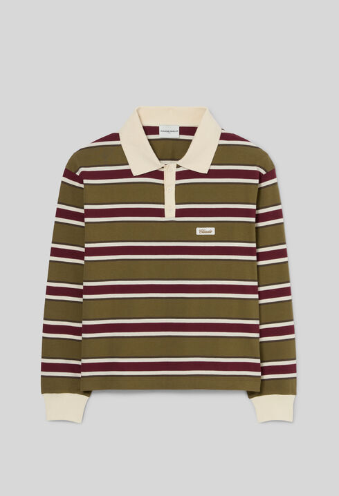 T-shirt polo coupe d&eacute;contract&eacute;e 