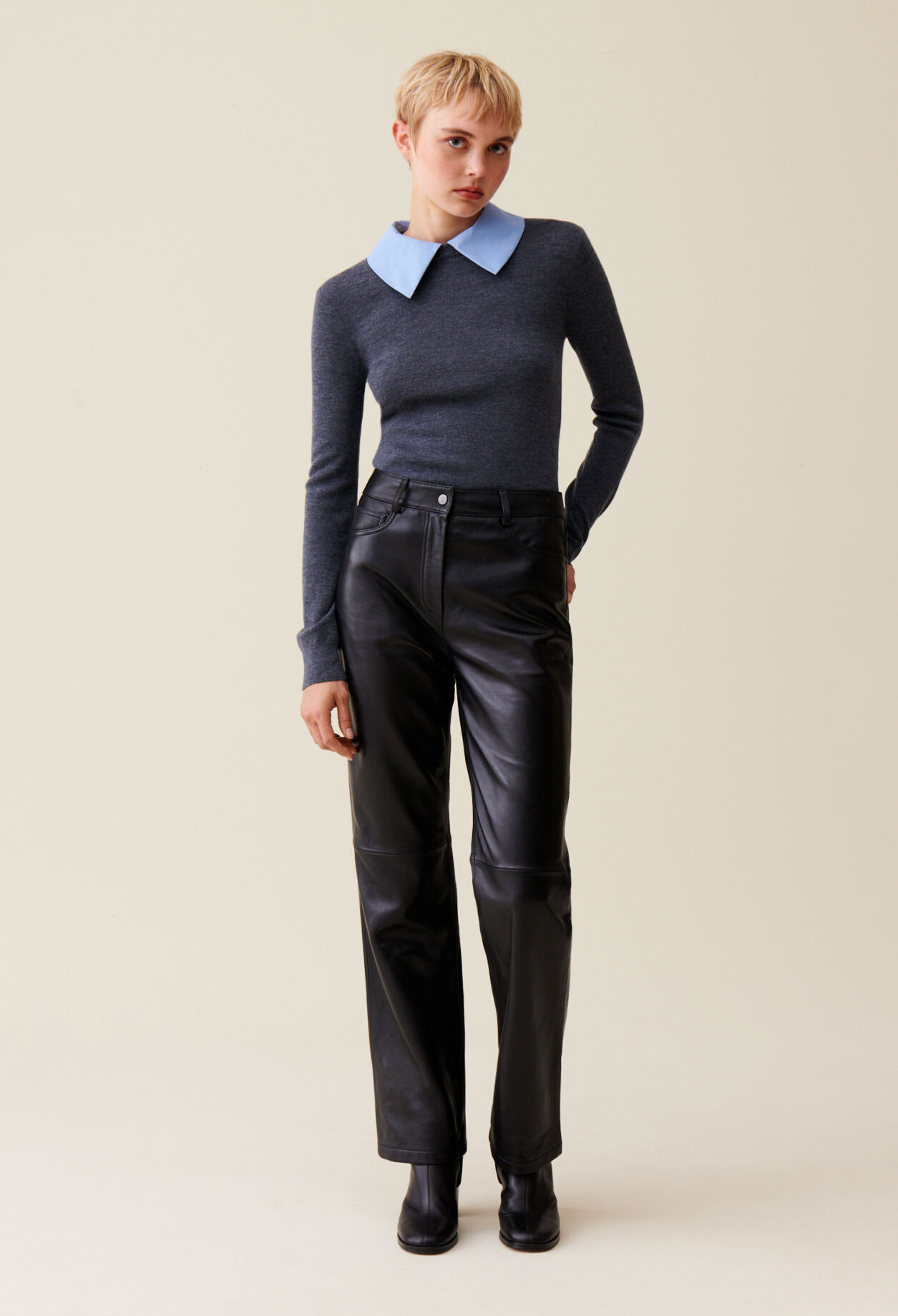 Pantalons en cuir pour femme Claudie Pierlot