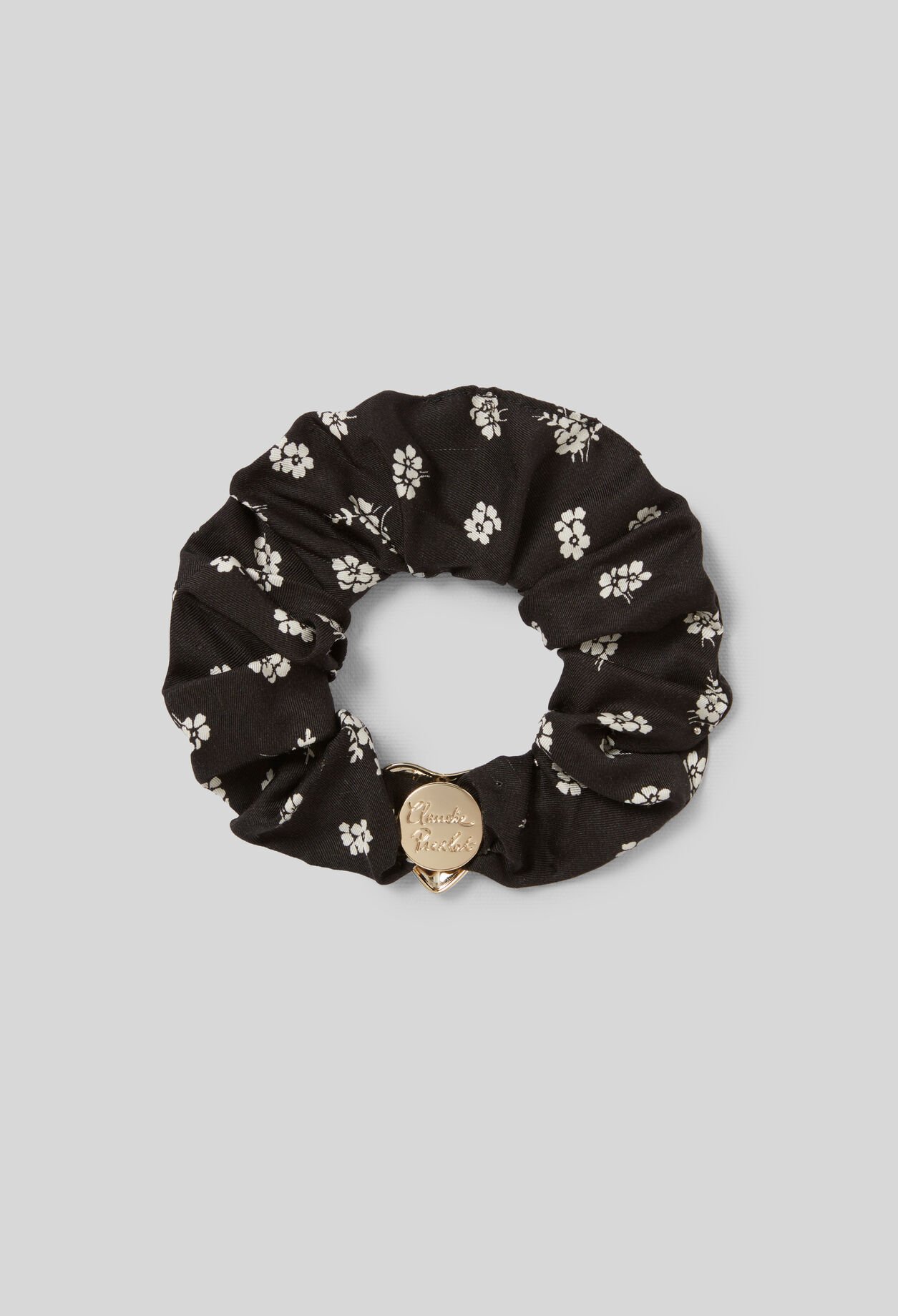 Chouchou fleurs bijou coeur