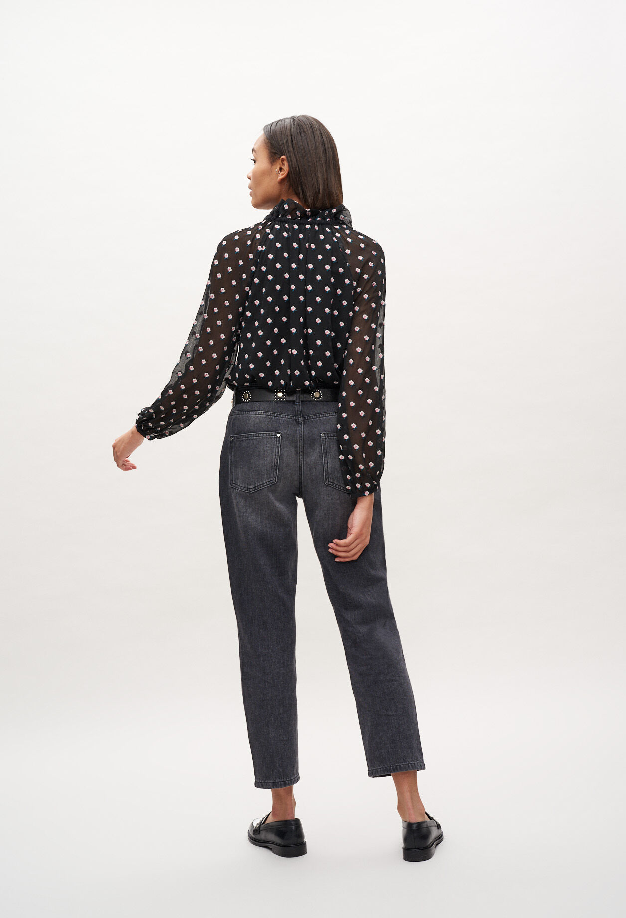 Blouse à imprimé floral