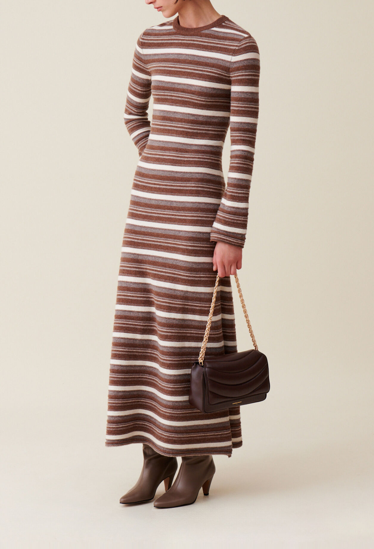 Robe laine rayures