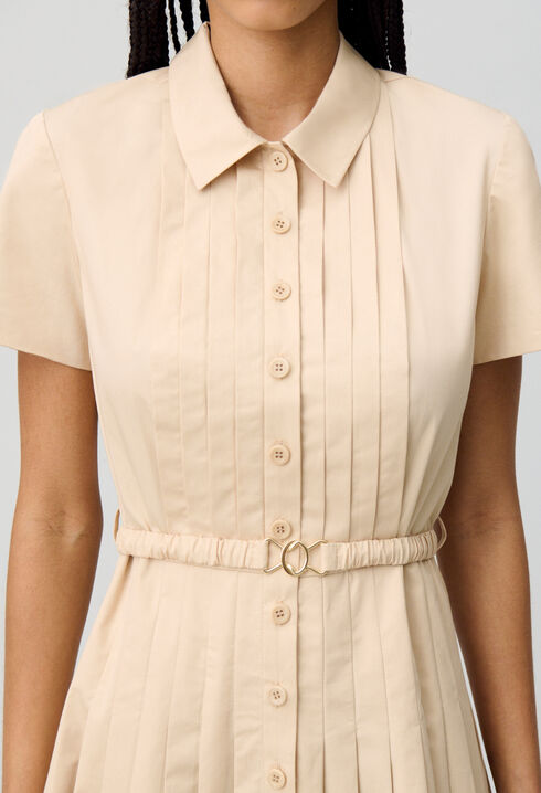 Robe courte boutonnée