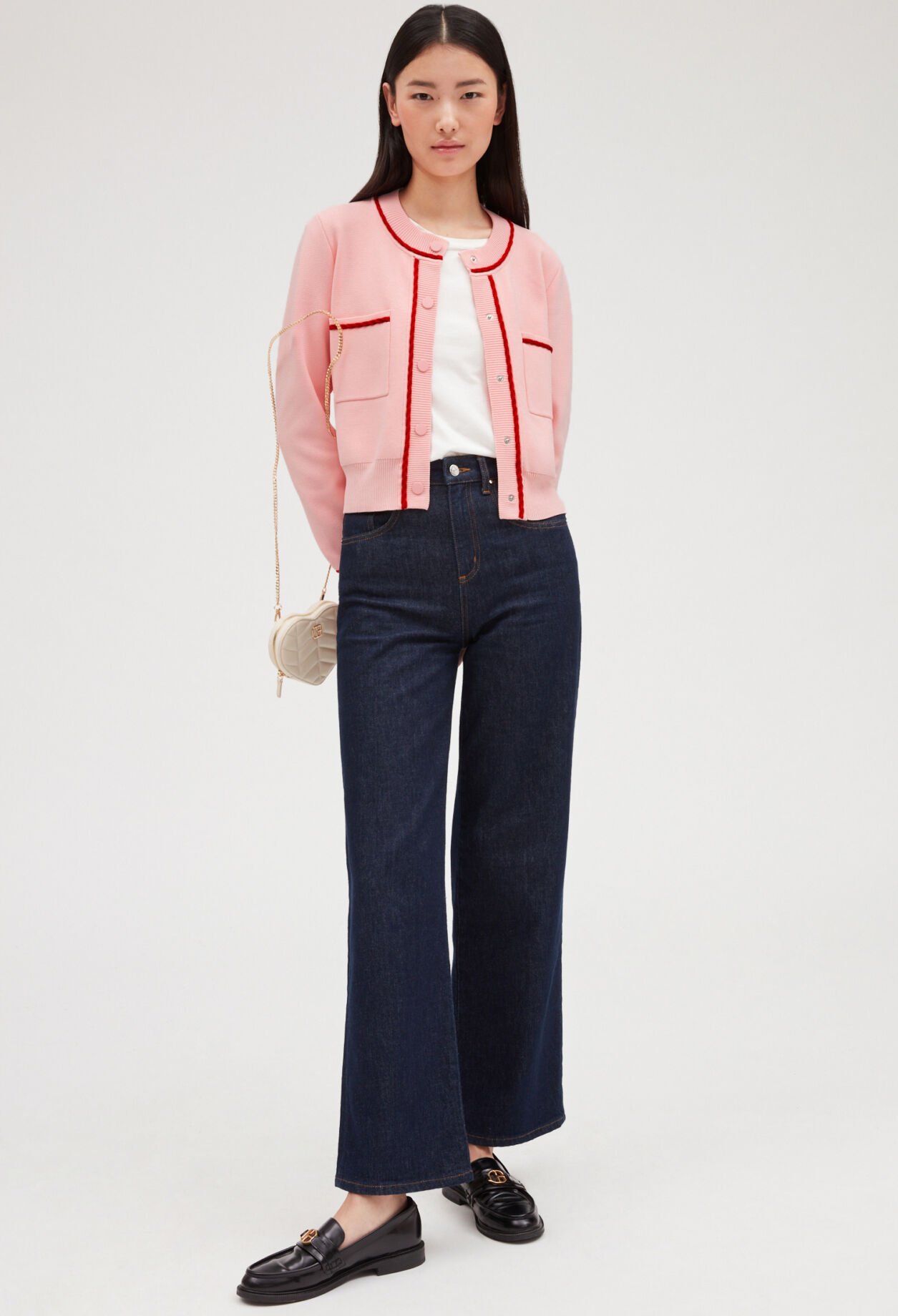 Cardigan liserés tressés