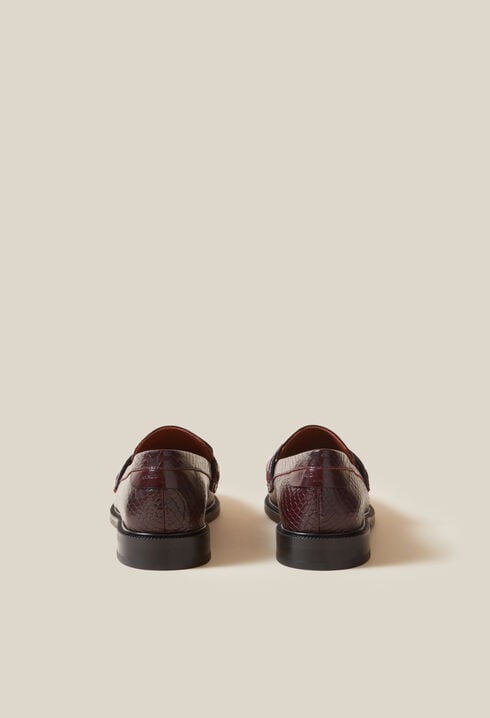Mocassins effet serpent boucle CP