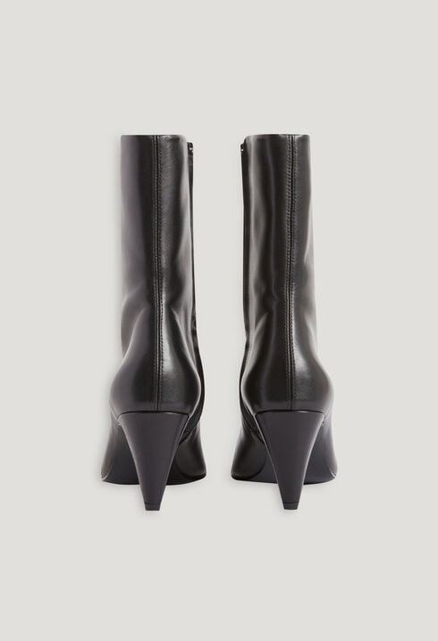 Bottines cuir noir