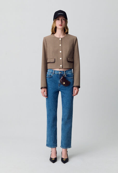 Jean Toto slim 7/8ème bleu délavé