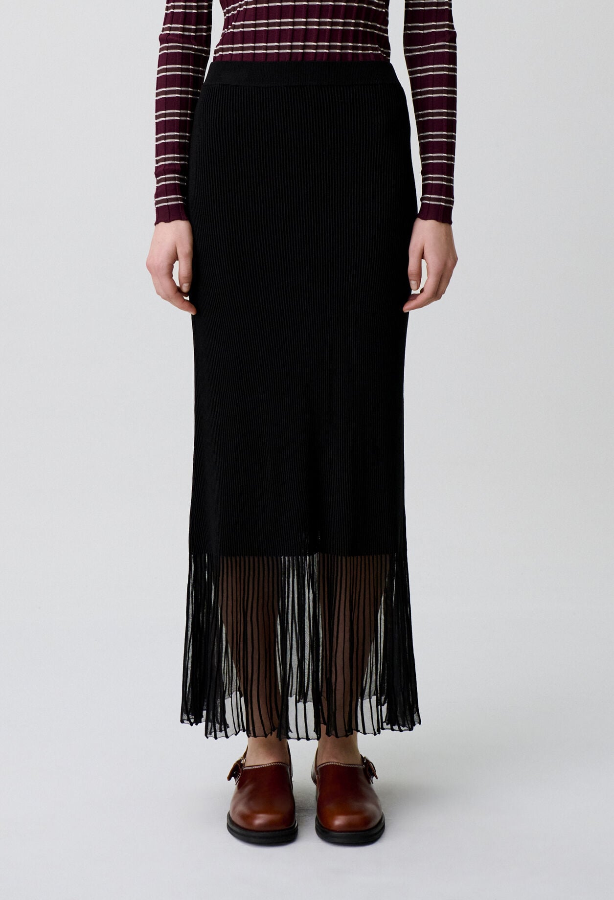 Jupe longue maille