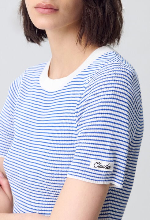 Top marinière maille fine