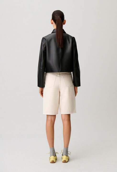 Veste courte cuir