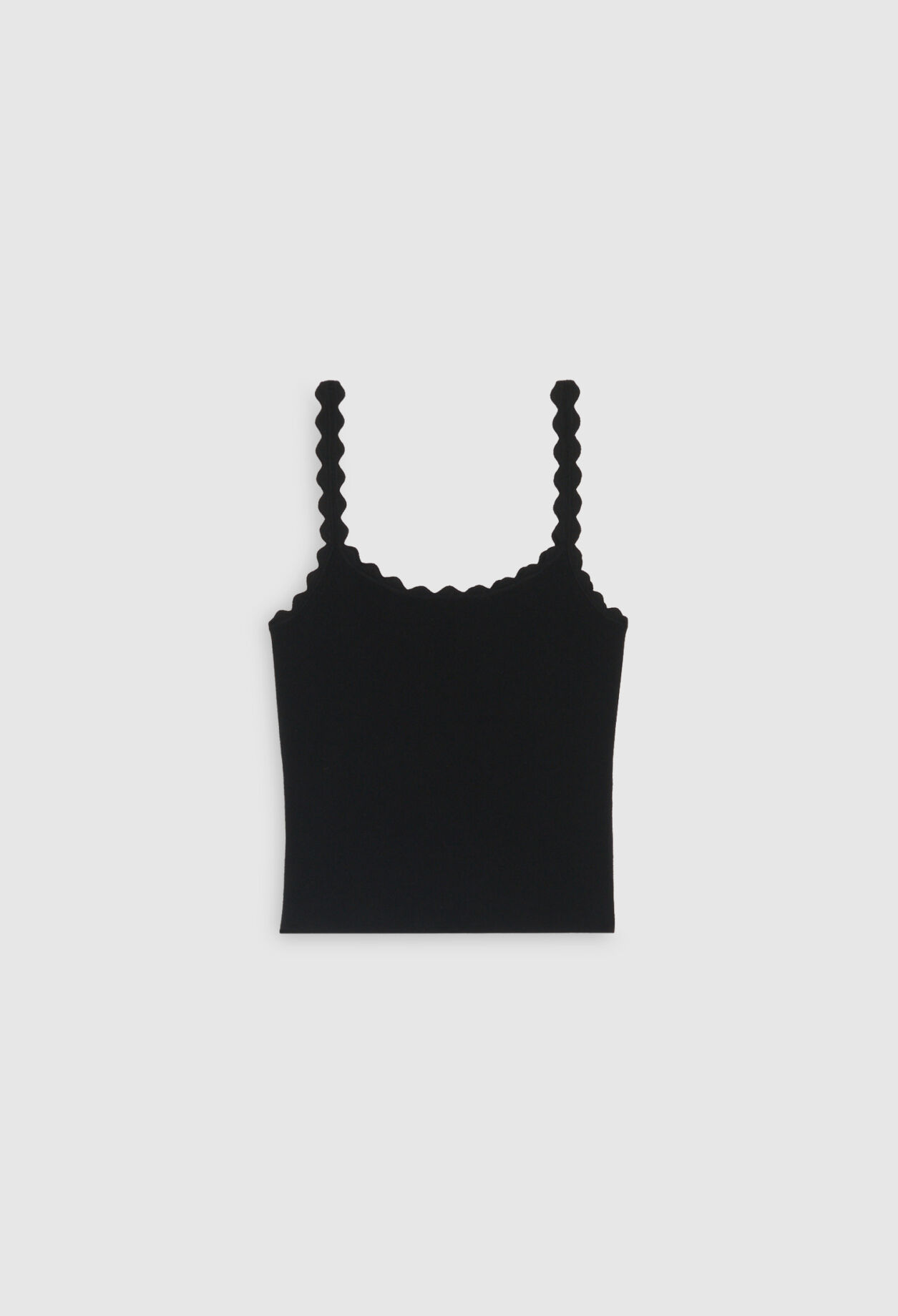 Débardeur court maille noir